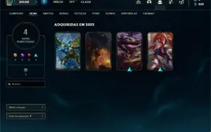 Conta Platina 2 com 41 Champs e 4 Skins + 11 Espolios