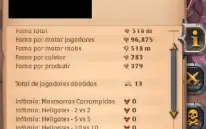 Conta Albion 580M de fama + 165M de FAMA AMARELA