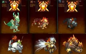 Conta PVP insana! Repleta de transmogs e mounts pvp related