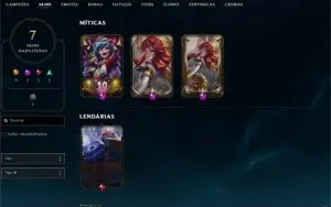 Conta LoL com Lux academia de batalha prestígio 2019
