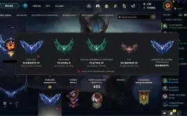 Conta platina 2, ex diamante 2. Todos os campões.