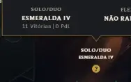 Conta Esmeralda IV smurf lol MMR Bom pra sair rapido