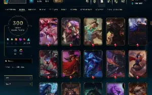 Conta De Lol - 300 Skins (Platina Ii)