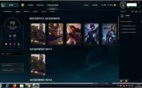 3 Contas Com Diversas Skins