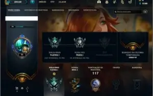 Conta platian 1 com 45 champs e 16 skins + 1 Prestigio
