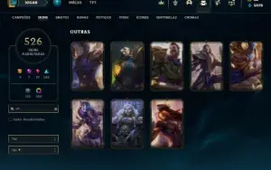 Esmeralda 4 com TODOS os champs e 526 Skins + 109 Cromas