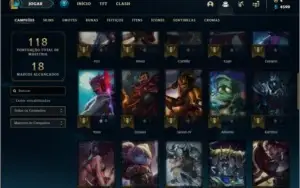 Conta platina 2 com 28 skins e 48 champs