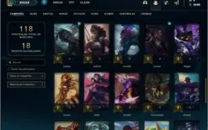 Conta platina 2 com 28 skins e 48 champs