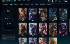 Conta platina 2 com 28 skins e 48 champs