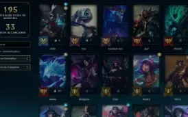 Platina 1 99 Campeões 38 Skins 7 Cromas.