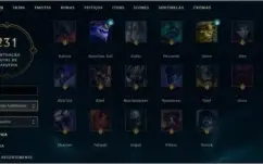 Conta Diamante 2, com mais de 200 skins.