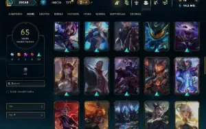 Bronze 4 com 100 Champs e 65 Skins