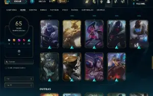 Bronze 4 com 100 Champs e 65 Skins