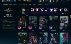 Bronze 4 com 100 Champs e 65 Skins
