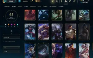 Bronze 4 com 100 Champs e 65 Skins