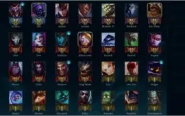 Conta de League of Legends - 93 campeões e 34 skins