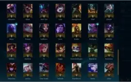 Conta de League of Legends - 93 campeões e 34 skins