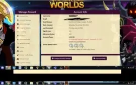 Acc AQW lvl 100 com VHL, LR, LC, SSOT e mais.