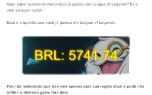 Conta de LoL