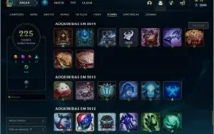 CONTA LEAGUE OF LEGENDS 2012