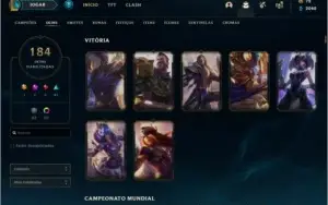 CONTA LEAGUE OF LEGENDS 2012