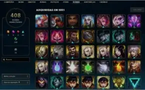 CONTA LENDÁRIA DE LoL