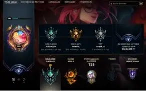 CONTA LENDÁRIA DE LoL