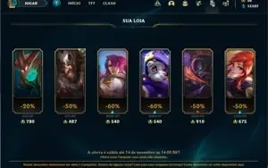 Conta prata 4 com 140 Champs e 66 Skins +1 Fragmento