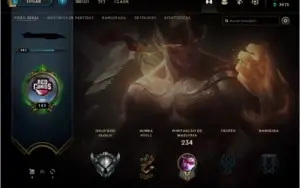 Conta de LOL muito boa 83 champ 42 skins :) prata 3