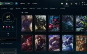 Conta de LOL muito boa 83 champ 42 skins :) prata 3