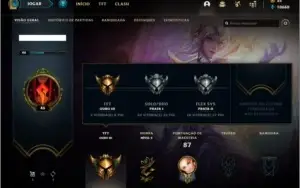 Conta prata 1 com 16 skins e 31 champs