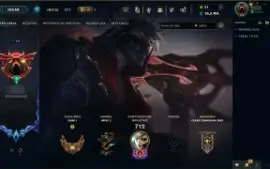 Vendo conta de lol Gold 1 com todos champs e 419 skins