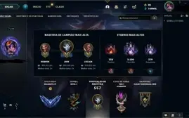 CONTA LEAGUE OF LEGENDS LEVEL 619 DIAMOND 4 100k ESSENCIA