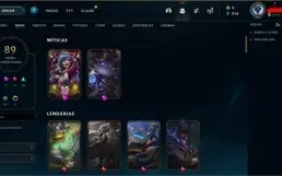 [BR] CONTA OURO I, 149 CAMPEÕES, 89 SKINS, LVL 271, ATIVA S6