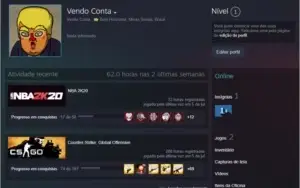 Conta Steam -> CS:GO Águia 2 (Prime) + NBA 2K20