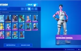 Conta fortnite rara -3 ogs-skull roxo-renegade-pinkghoul e +