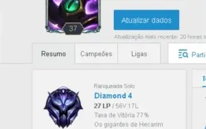 CONTA DIAMANTE 4 SMURF, WIN RATE ALTO, E-MAIL NÃO VERIFICADO