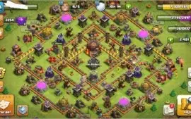 Clash of clans cv10 bem upado Barato