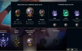 Conta DIAMANTE 4, Winrate alto, lvl 41 smurf.
