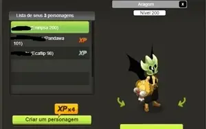 Conta eni 200 S/ certificar dofus serv pandawo scroll