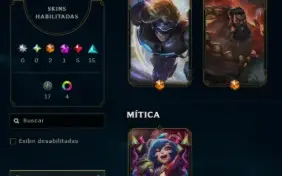 Ouro, 64 Skins, 2 Ultimate, 1 Mítica, 5 Lendárias, 10K Ea