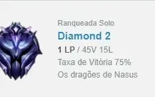 CONTA DIAMANTE II 75% WINRATE GANHANDO 27-38 PDL