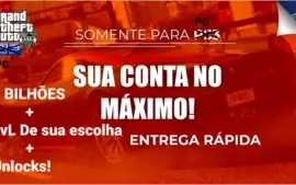 (PC) UP De Accs , LvL , Money e Unlocks! (GTAV)