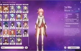 Conta Genshin AR 57   25* (Personagens, Armas, Constelações)