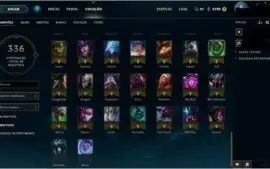 Conta League Of Legends Ouro V 107 Champs / 68 Skins Boas