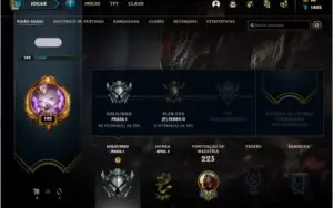 CONTA LEAGUE OF LEGENDS PRATA 1 36 SKINS, BARATO