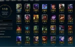 CONTA PLATINA 4 53 CHAMPS + 12 SKINS mmr plat 2
