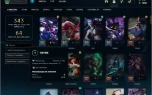 Conta ouro 3 com 100 champs e 52 skins ( MAIN ADC )