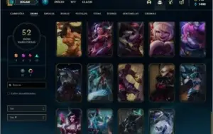 Conta ouro 3 com 100 champs e 52 skins ( MAIN ADC )