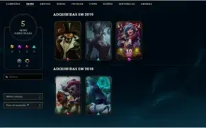 Conta Lvl 21 - 5 skins +2 frags nos espólios (ashe lendária)